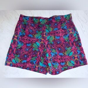 Seize Sur Vingt swim trunks purple floral short shorts mesh lining s